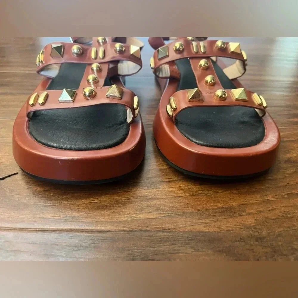 Brown Gladiator Sandals by Ruver Island Size 7-Like New